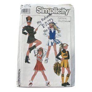 80s Simplicity 8782 Sewing Pattern Size 13/14 Cheerleader & Majorette 1988 UNCUT